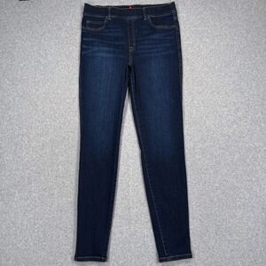 Spanx Ankle Skinny Jeans Women Large Tall Dark Wash Stretch High Rise 20342T